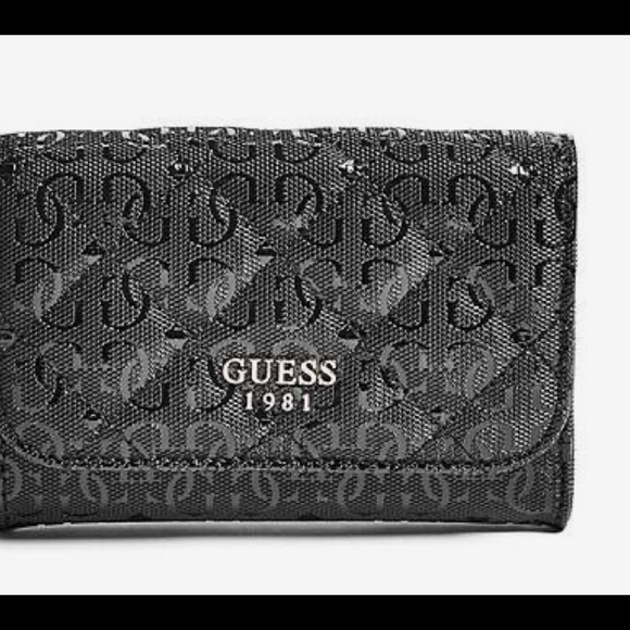 Guess Marciano Black Small Quilted Wallet w/ Card Holder - Picture 2 of 8